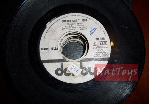JUKE BOX 45 GIRI Gianni Bella Guarda che ti amo/Massimo Ranieri Per una donna