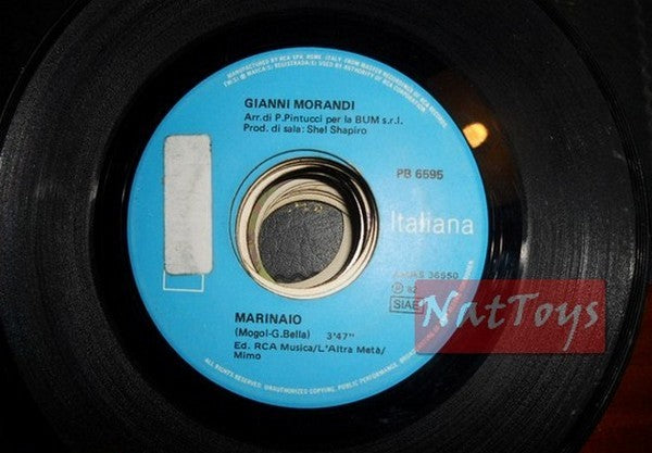JUKE BOX 45 RPM Gianni Morandi SAILOR/Solo au dernier étage (Italie RCA) PROMO