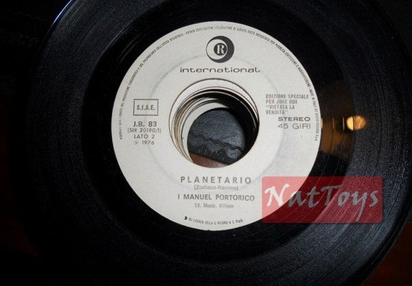 JUKE BOX 45 RPM I Manuel Planétarium de Porto Rico/Weyman Corporation Chats PROMO