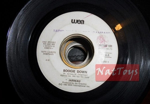 JUKE BOX 45 GIRI Jarreau Boogie down/Jim Capaldi That's love (1983 PROMO) - VG