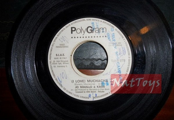 JUKE BOX 45 RPM Jo Squillo & Kaos muchacha/Robin Gibb Les garçons tombent amoureux VG