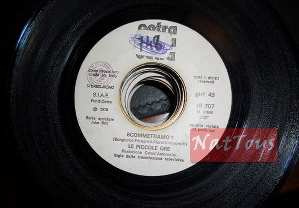 JUKE BOX 45 GIRI Le Piccole Ore Scommettiamo?/Ecstasy Nobody but you 1978 PROMO