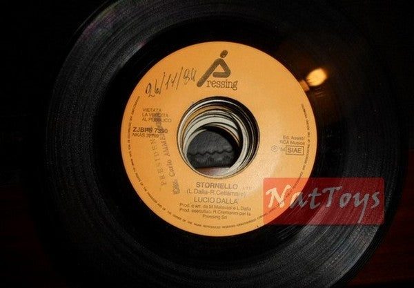JUKE BOX 45 GIRI Lucio Dalla Stornello/Washington (Italy 1984) EX PROMO