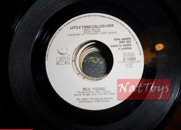 JUKE BOX 45 GIRI Neil Young Little thing called love/The The Uncertain smile EX