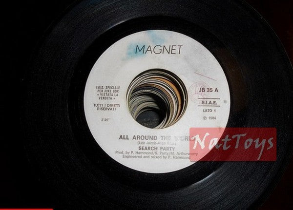 JUKE BOX 45 RPM Search Party All around the world/Imagination Changes PROMO