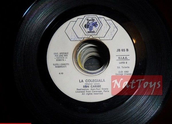 JUKE BOX 45 RPM Son Caribe La colegiala/Albert One Turbo diesel 1982 PROMO