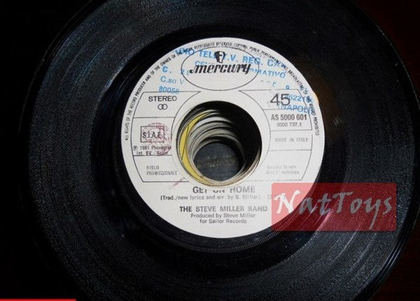 JUKE BOX 45 RPM Steve Miller Band Get on home/Alberto Fortis The big cave