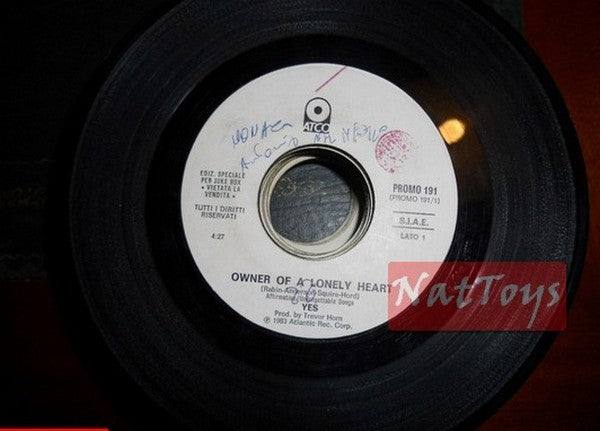 JUKE BOX 45 RPM Yes Owner of a lonely heart/Rufus & Chaka Khan Ain't nobody