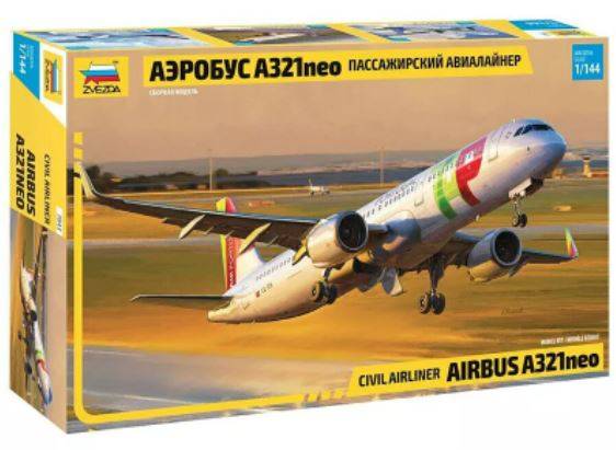 KIT D'ASSEMBLAGE À L'ÉCHELLE COMPATIBLE AVEC LE KIT A-321 NEO 1:144 MODÈLE ZVEZDA Z7043