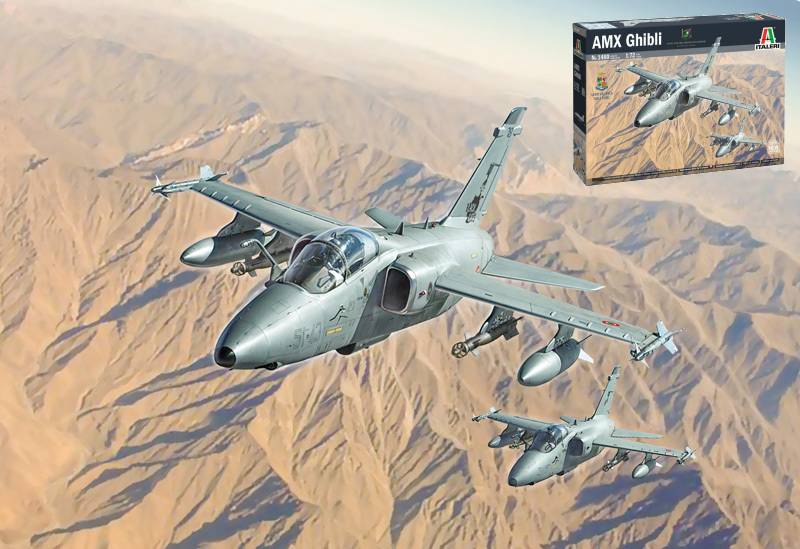 KIT À ASSEMBLER À L'ÉCHELLE COMPATIBLE AVEC LE KIT AVION AMX GHIBLI 1:72 ITALERI IT1460