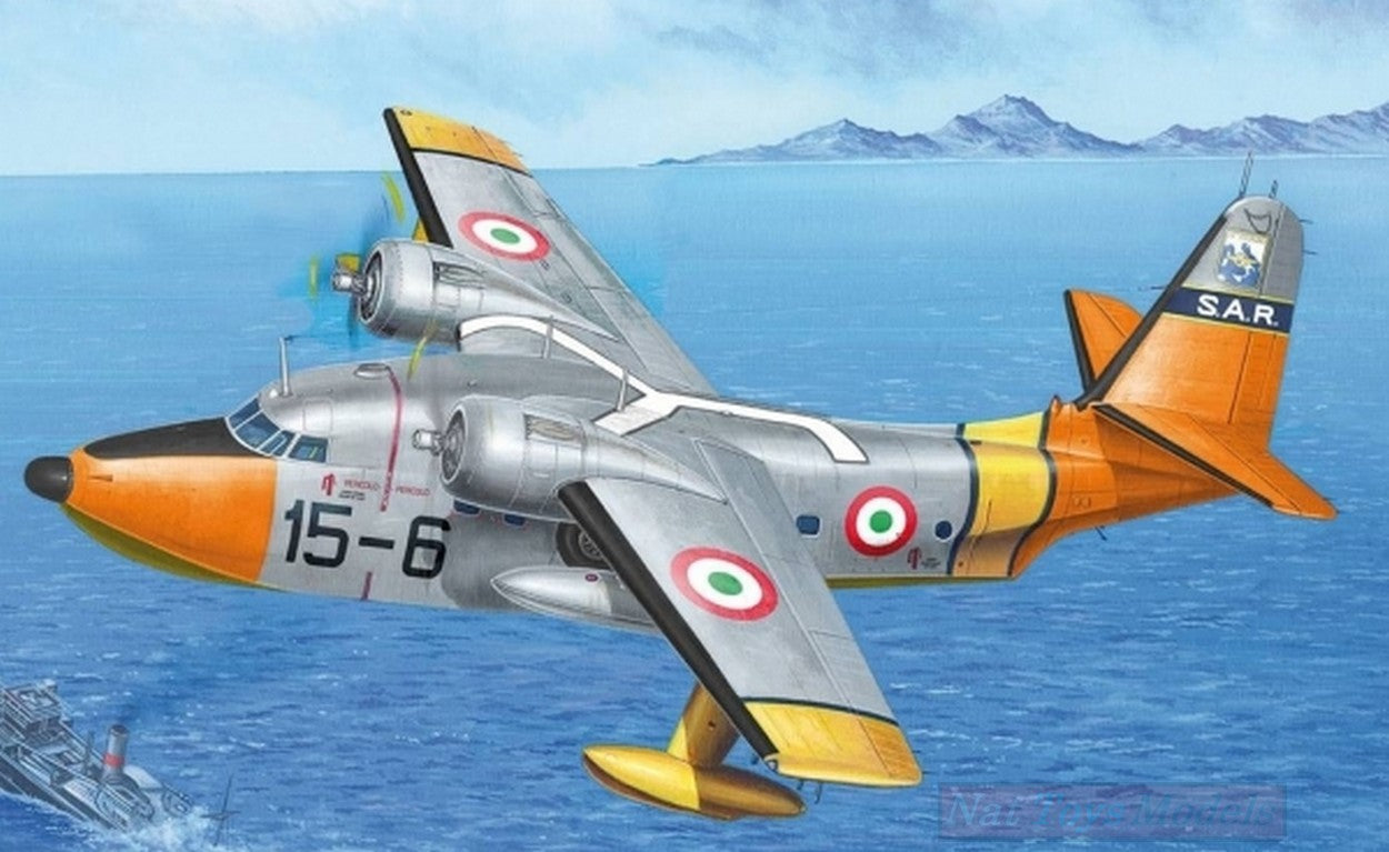 KIT DE MONTAGE À L'ÉCHELLE COMPATIBLE AVEC L'AVION ITALIEN ALBATROSS HU-16A 15ème STORMO SAR KIT 1:48 TRUMPETER TP2821