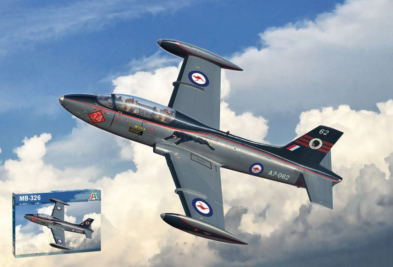 KIT À ASSEMBLER À L'ÉCHELLE COMPATIBLE AVEC AERMACCHI MB 326 KIT 1:48 ITALERI IT2814