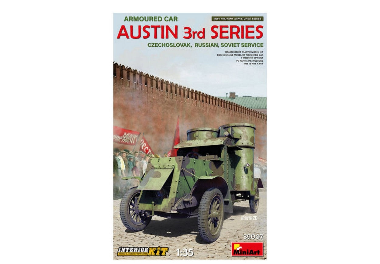 KIT DA MONTARE IN SCALA COMPATIBILE CON AUSTIN ARMORED CAR 3rd SERIES CZECH. RUSSIAN SOVIET SERVICE KIT 1:35 MINIART MIN39007