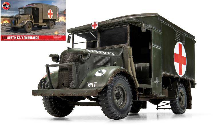 KIT DA MONTARE IN SCALA COMPATIBILE CON AUSTIN K2/Y AMBULANCE KIT 1:35 AIRFIX A1375