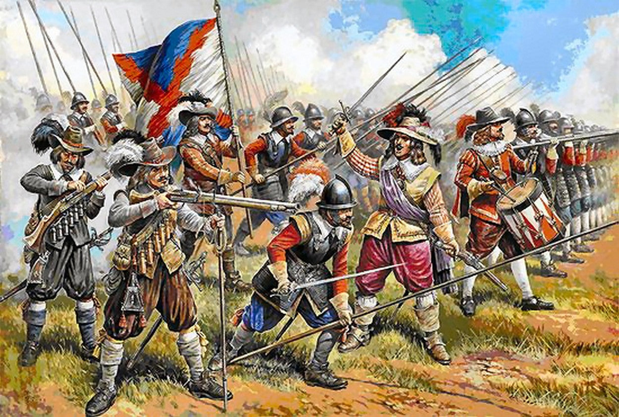 KIT DA MONTARE IN SCALA COMPATIBILE CON AUSTRIAN MUSKETEERS AND PIKEMEN KIT 1:72 ZVEZDA Z8061