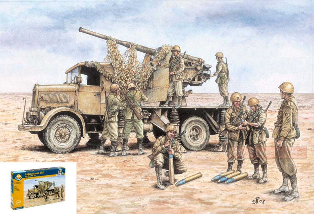 KIT TO BE ASSEMBLED IN SCALE COMPATIBLE WITH R 03 W/90 TRUCK KIT 1:72 ITALERI IT7508