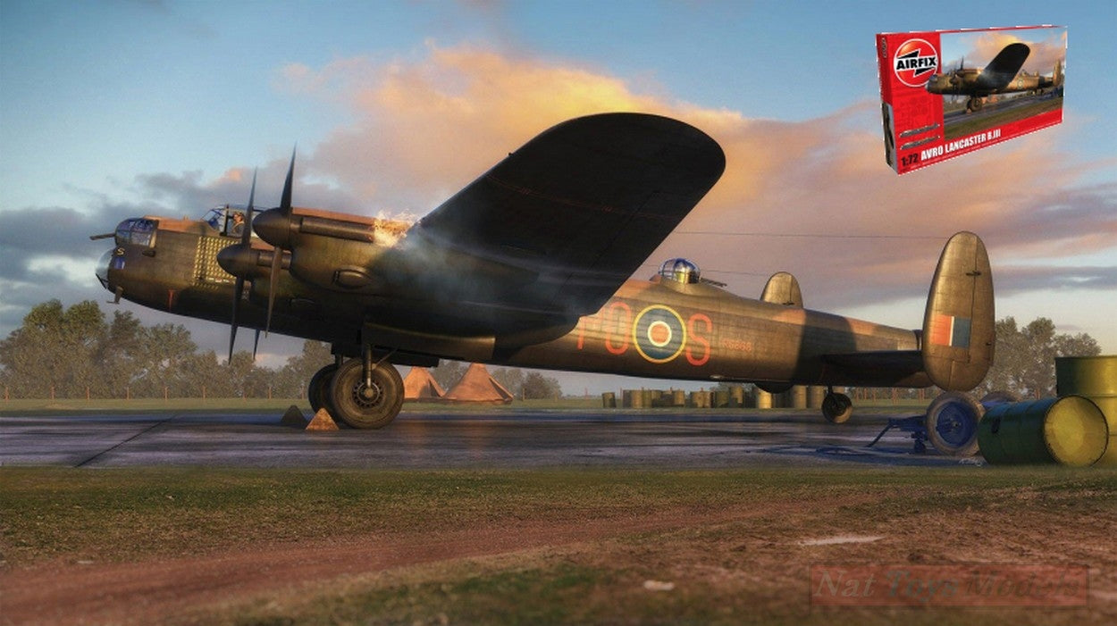 KIT DE MONTAGE À L'ÉCHELLE COMPATIBLE AVEC LE KIT AVRO LANCASTER B.III 1:72 AIRFIX A08013A