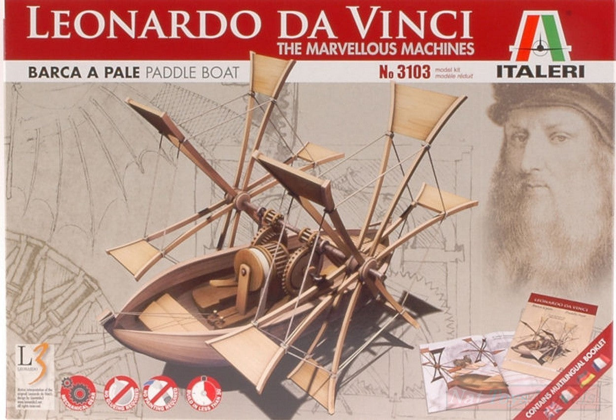 KIT TO ASSEMBLE IN SCALE COMPATIBLE WITH PADDLE BOAT LEONARDO KIT 19.7 cm ITALERI IT3103