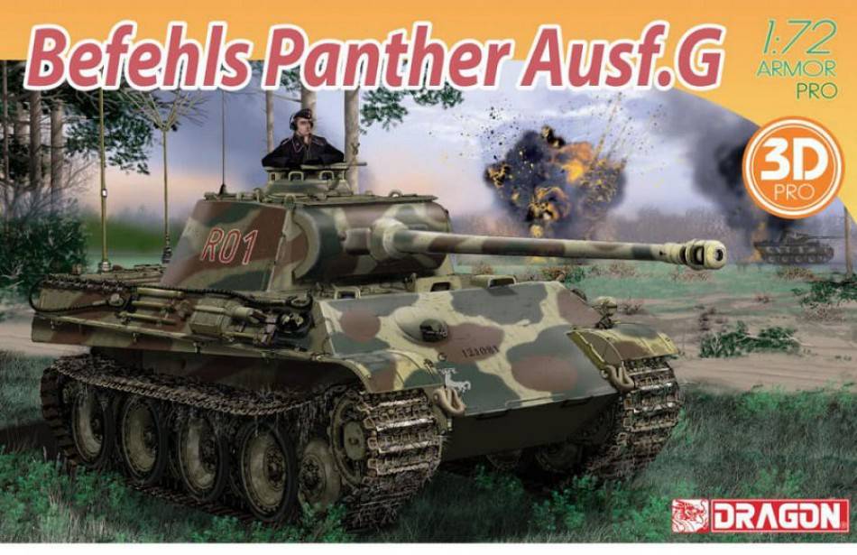 KIT DA MONTARE IN SCALA COMPATIBILE CON BEFEHLS PANTHER AUSF.G KIT 1:72 DRAGON D7698