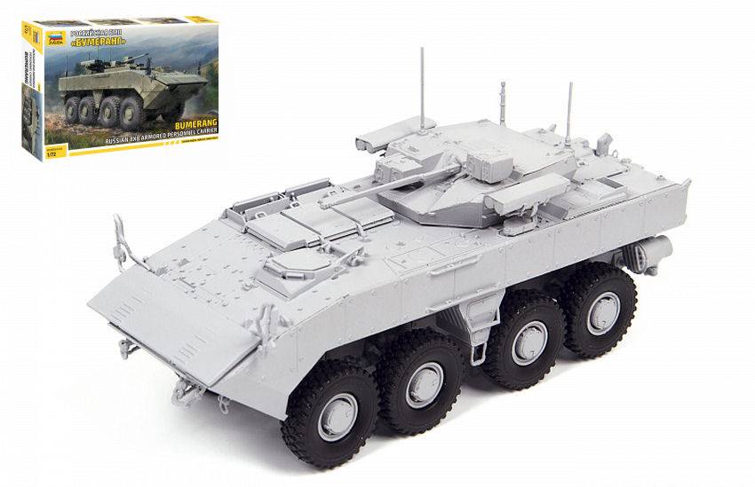 KIT DA MONTARE IN SCALA COMPATIBILE CON BMP BUMERANG 8x8 APC KIT 1:72 ZVEZDA Z5040