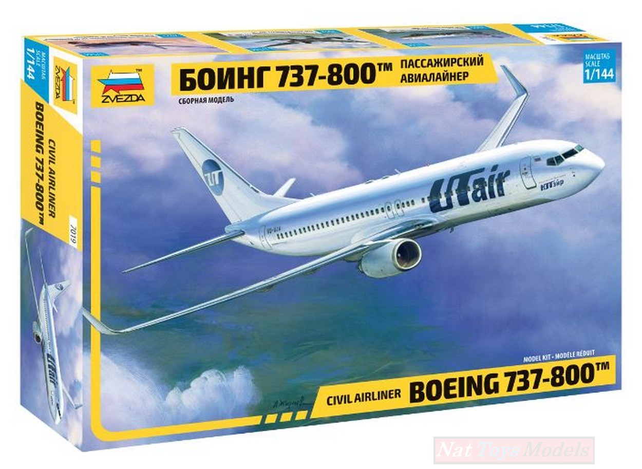 KIT DE MONTAGE À L'ÉCHELLE COMPATIBLE AVEC LE KIT BOEING 737-800 1:144 ZVEZDA Z7019
