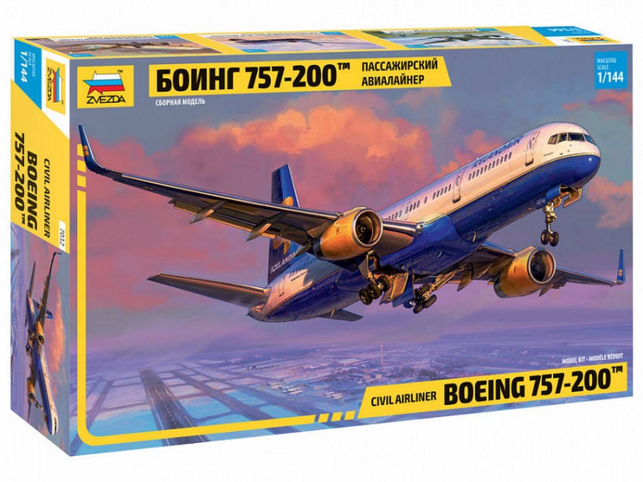 KIT DE MONTAGE À L'ÉCHELLE COMPATIBLE AVEC LE KIT BOEING 757-200 1:144 ZVEZDA Z7032
