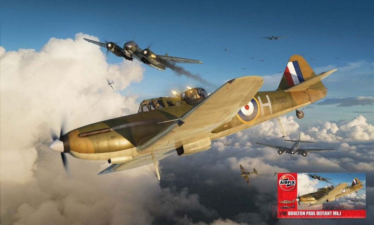 KIT DA MONTARE IN SCALA COMPATIBILE CON BOULTON PAUL DEFIANT Mk.I KIT 1:48 AIRFIX A05128A