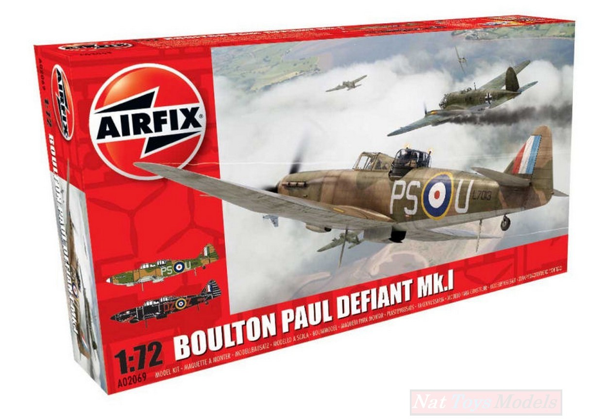 KIT DE MONTAGE À L'ÉCHELLE COMPATIBLE AVEC LE KIT BOULTON PAUL DEFIANT Mk.I 1:72 AIRFIX AX2069