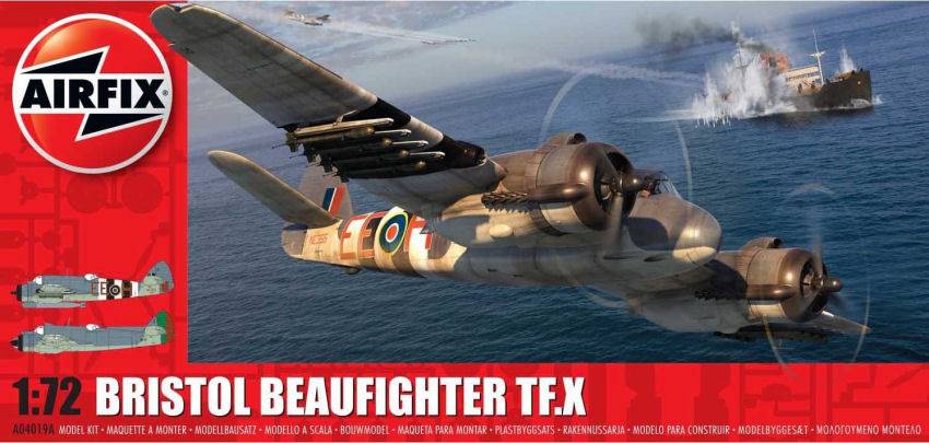 SCALE ASSEMBLY KIT COMPATIBLE WITH BRISTOL BEAUFIGHTER TF.X KIT 1:72 AIRFIX A04019A