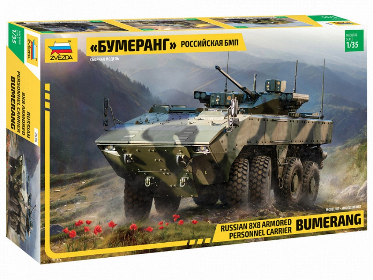 KIT DA MONTARE IN SCALA COMPATIBILE CON BUMERANG RUSSIAN APC KIT 1:35 ZVEZDA Z3696