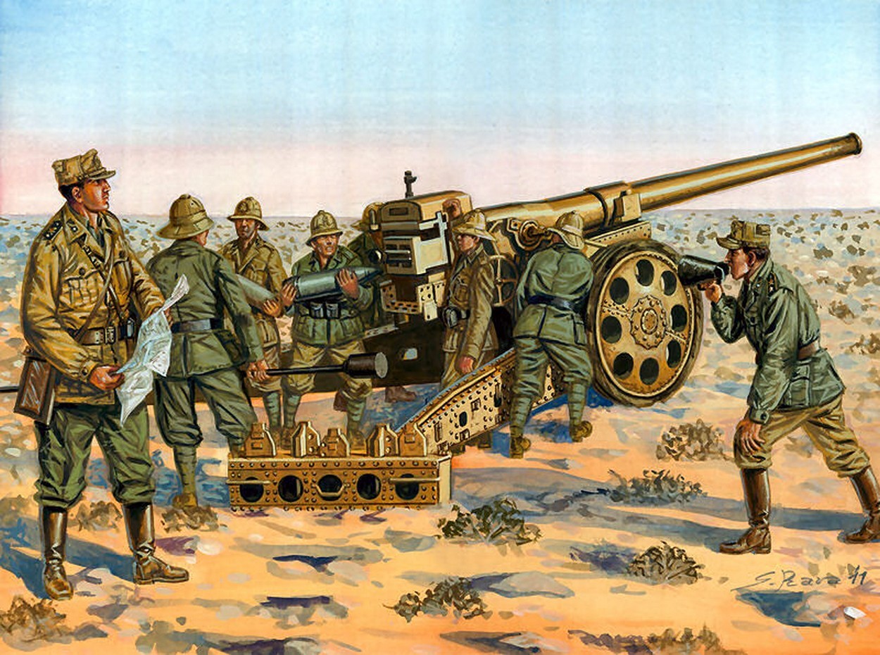 KIT À ASSEMBLER À L'ÉCHELLE COMPATIBLE AVEC LE KIT PISTOLET ITALIEN 149/40 1:72 ITALERI IT6165