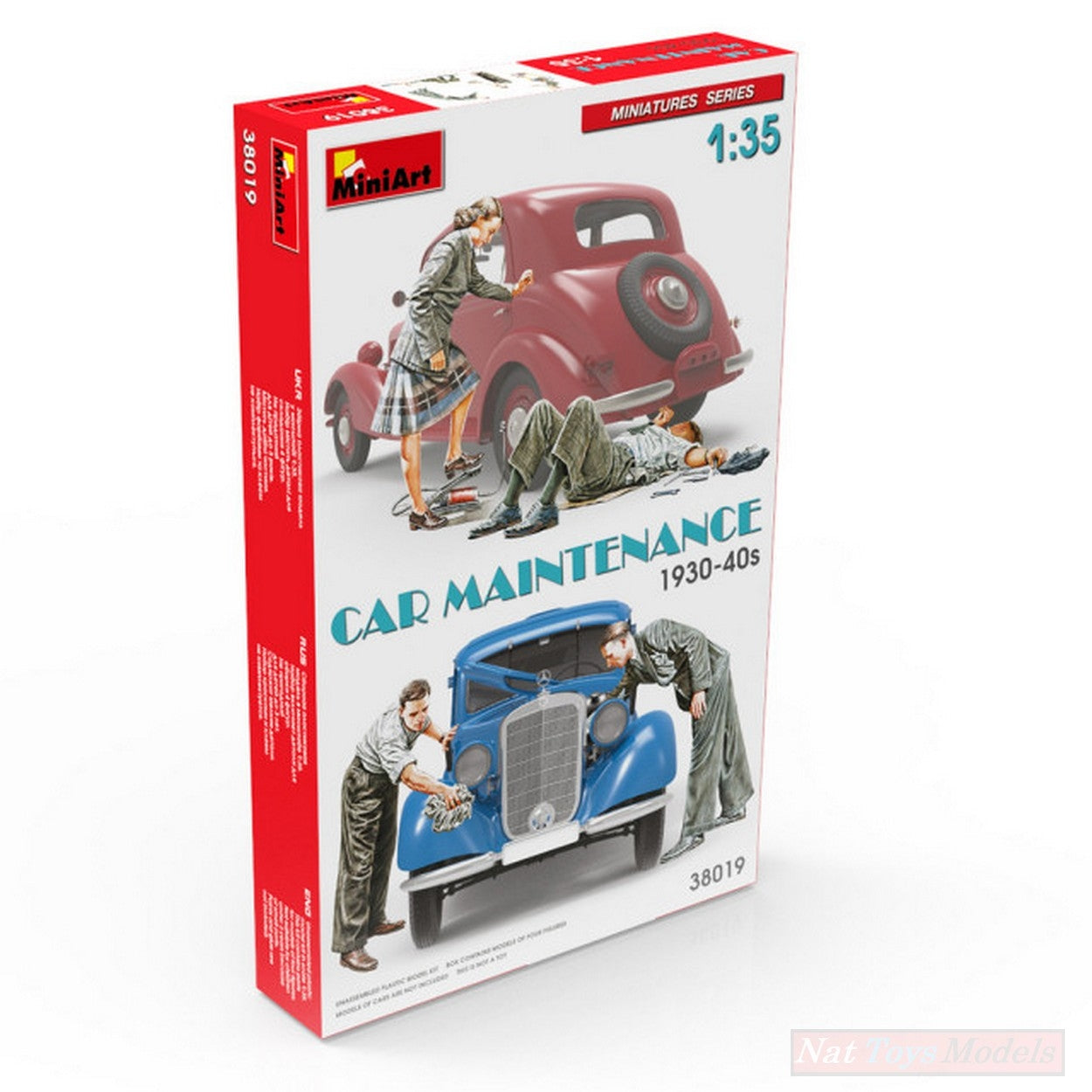 KIT DA MONTARE IN SCALA COMPATIBILE CON CAR MAINTENANCE 19030-40s KIT 1:35 MINIART MIN38019