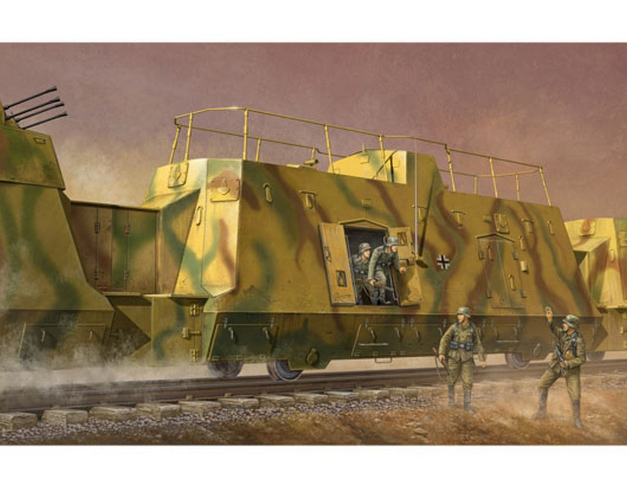 KIT DE MONTAGE À L'ÉCHELLE COMPATIBLE AVEC LE KIT DE RÉSERVOIR KOMMANDOWAGERN 1:35 TRUMPETER TP1510