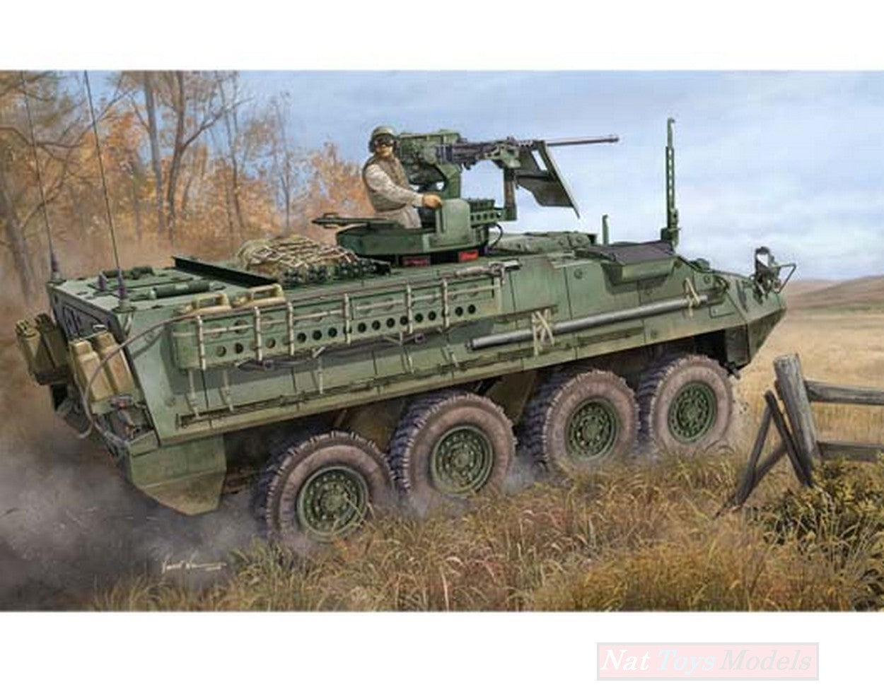 KIT DE MONTAGE À L'ÉCHELLE COMPATIBLE AVEC LE CHAR M 1131 DE L'ARMÉE AMÉRICAINE 1:35 TRUMPETER TP0398