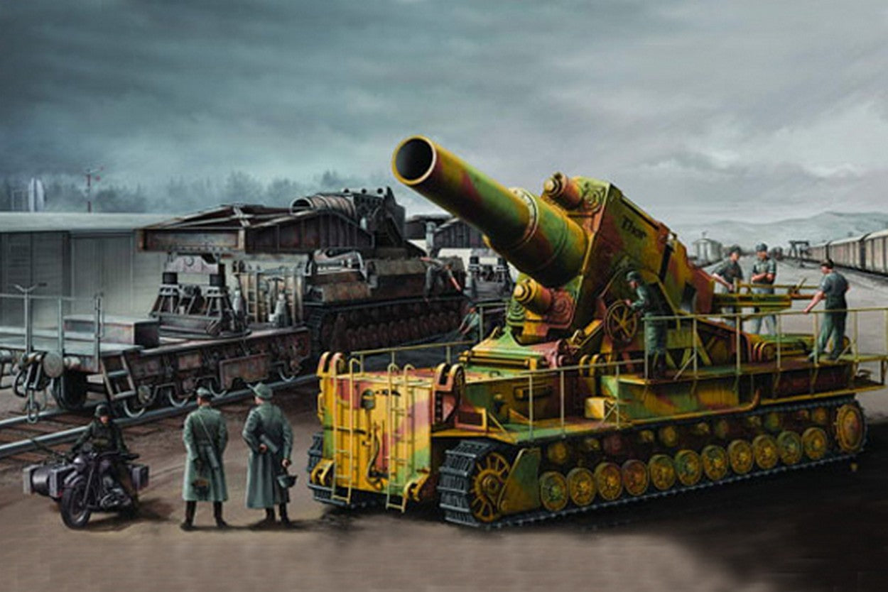 KIT DA MONTARE IN SCALA COMPATIBILE CON CARRO MORSER KARL KIT 1:35 TRUMPETER TP0209