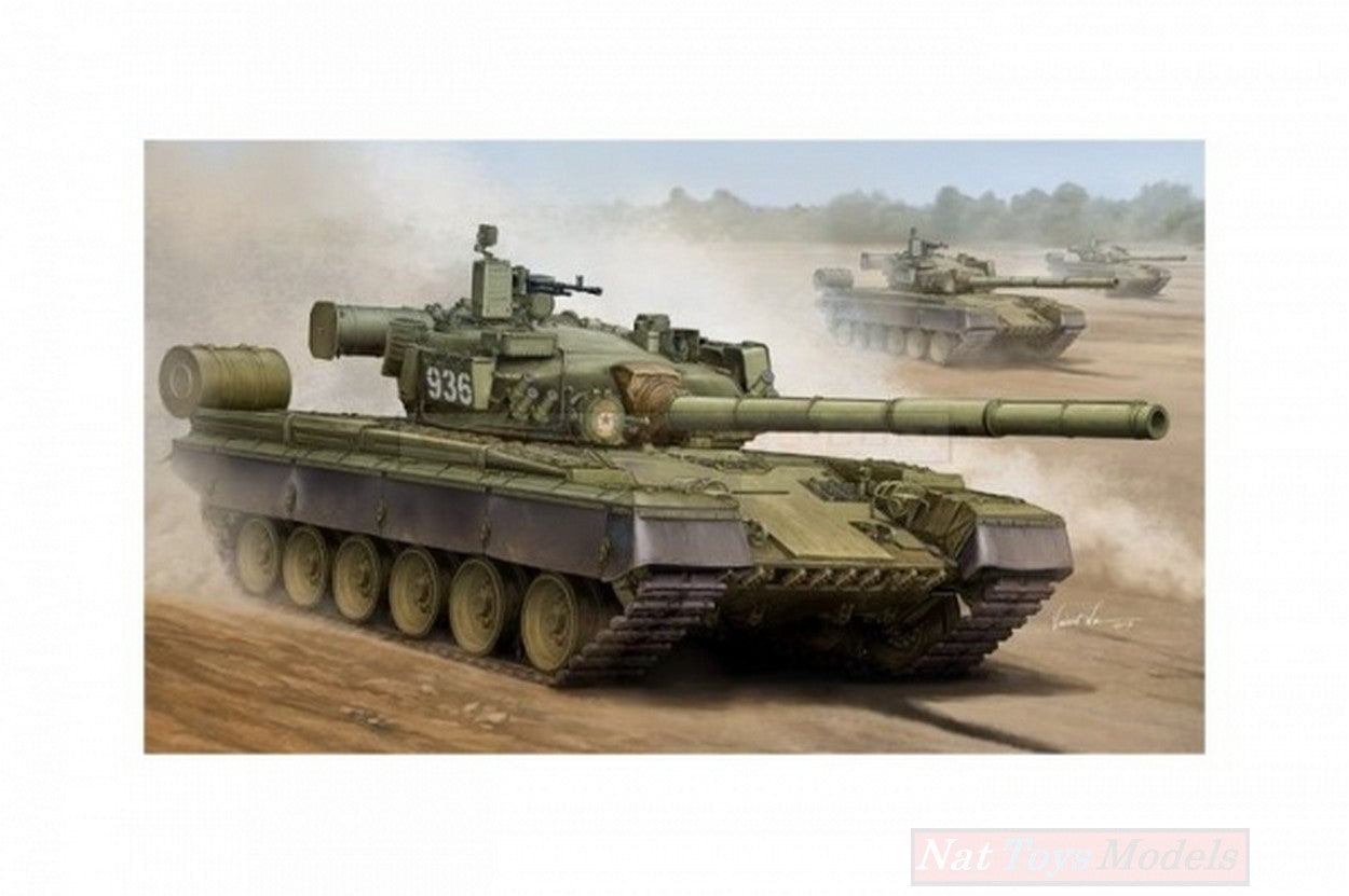 KIT D'ASSEMBLAGE À L'ÉCHELLE COMPATIBLE AVEC LE KIT DE RÉSERVOIR RUSSE T-80B MBT 1:35 TRUMPETER TP5565