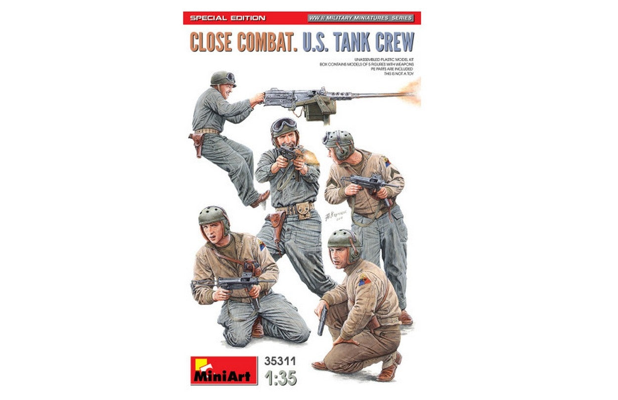 KIT DA MONTARE IN SCALA COMPATIBILE CON CLOSE COMBAT U.S.TANK CREW SPECIAL EDITION KIT 1:35 MINIART MIN35311