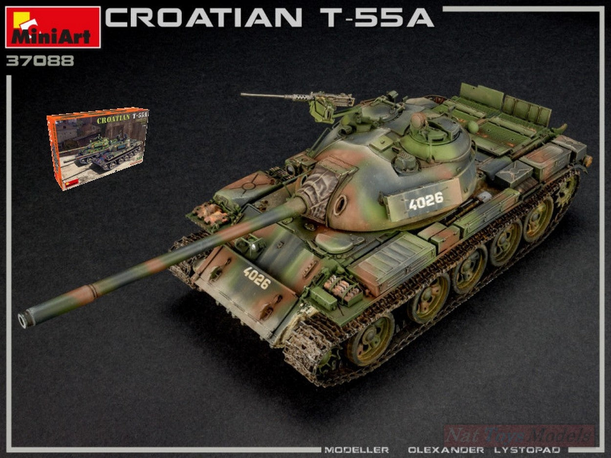 KIT DA MONTARE IN SCALA COMPATIBILE CON CROATIAN T-55A KIT 1:35 MINIART MIN37088