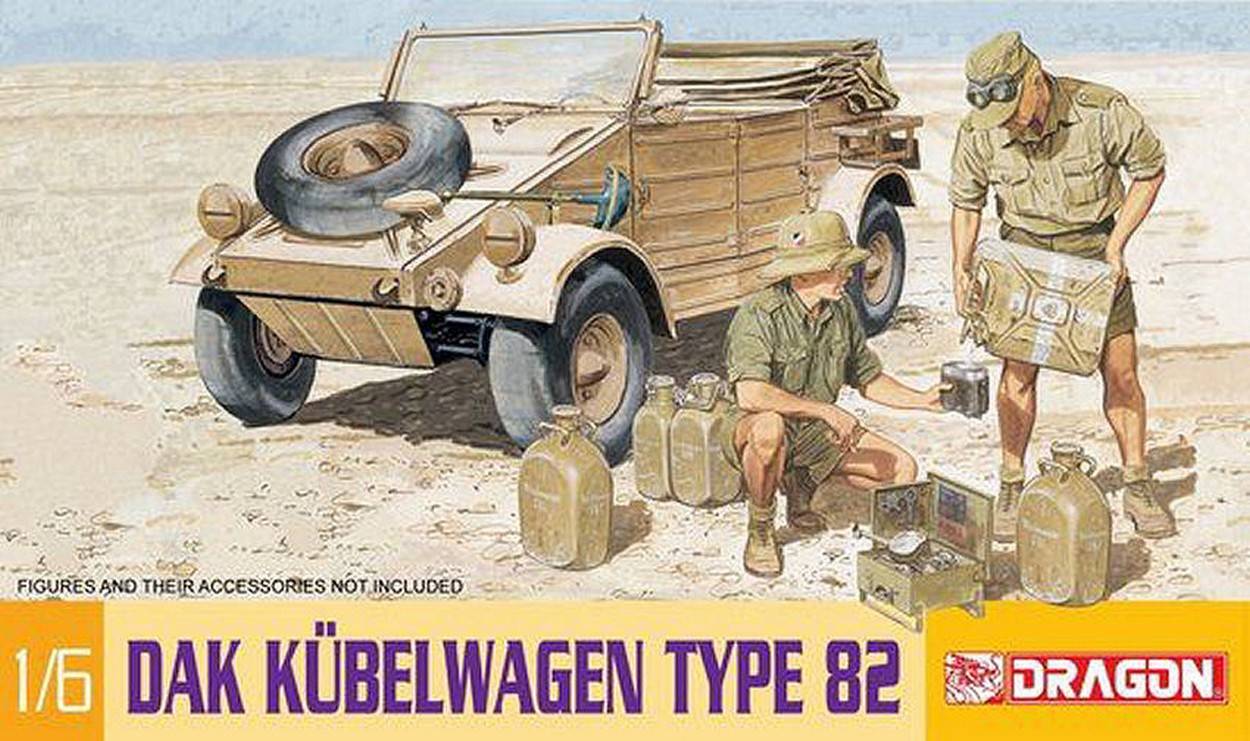 KIT DA MONTARE IN SCALA COMPATIBILE CON DAK KUBELWAGEN TYPE 82 KIT 1:6 DRAGON D75021