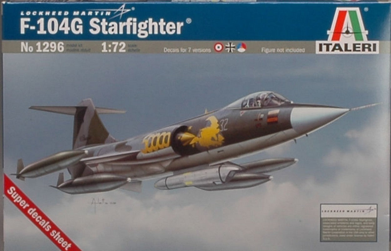 SCALE ASSEMBLY KIT COMPATIBLE WITH F 104 G RECCE STARFIGHTER KIT 1:72 ITALERI IT1296