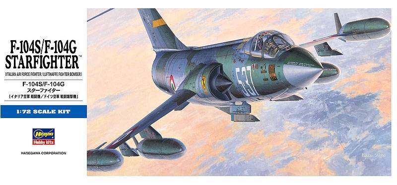 SCALE ASSEMBLY KIT COMPATIBLE WITH F-104 S/F STARFIGHTER (ITALIAN/LUTWAFFE) 1:72 HASEGAWA HASD17 KIT