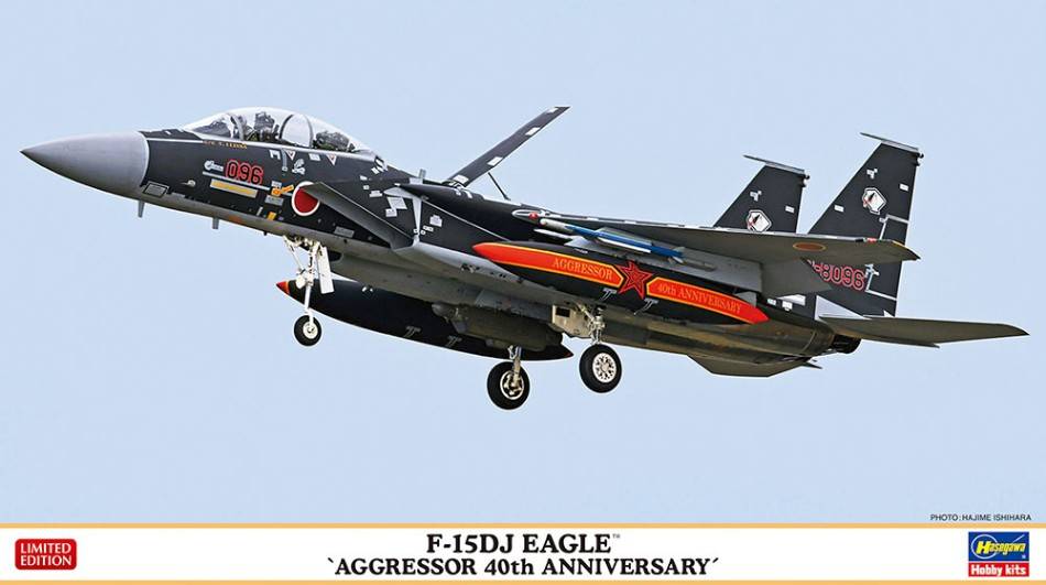 KIT DE MONTAGE À L'ÉCHELLE COMPATIBLE AVEC LE KIT 40e ANNIVERSAIRE F-15DJ EAGLE AGRESSOR 1:72 HASEGAWA HA02399