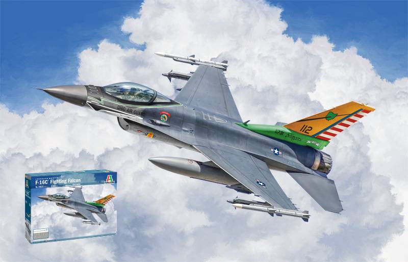 KIT DE MONTAGE À L'ÉCHELLE COMPATIBLE AVEC LE KIT FIGHTING FALCON F-16C 1:48 ITALERI IT2825