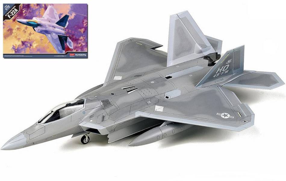 KIT DA MONTARE IN SCALA COMPATIBILE CON F-22 A KIT 1:72 ACADEMY ACD12423 MODEL