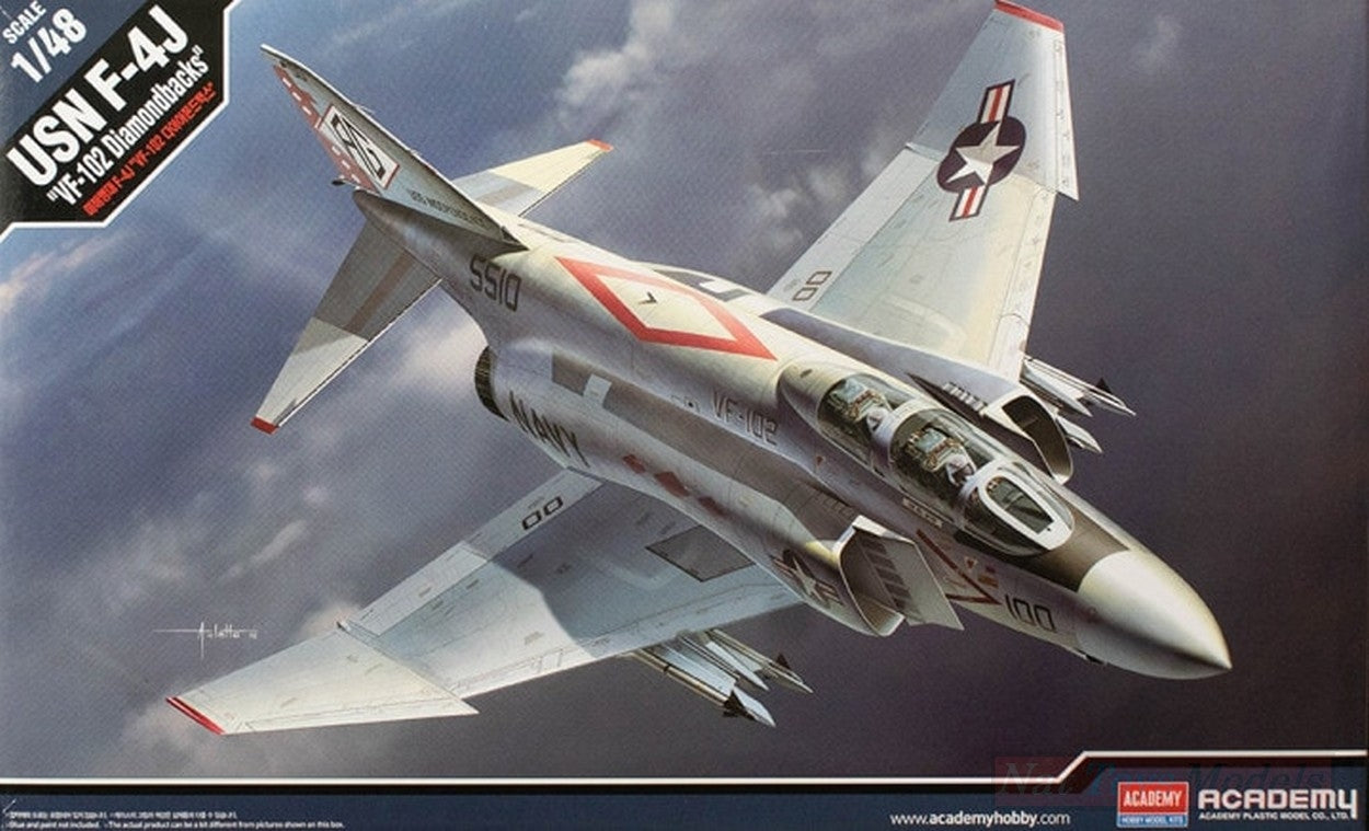 KIT D'ASSEMBLAGE À L'ÉCHELLE COMPATIBLE AVEC LE KIT DIAMONDBACKS F-4J VF-102 1:48 ACADEMY ACD12323