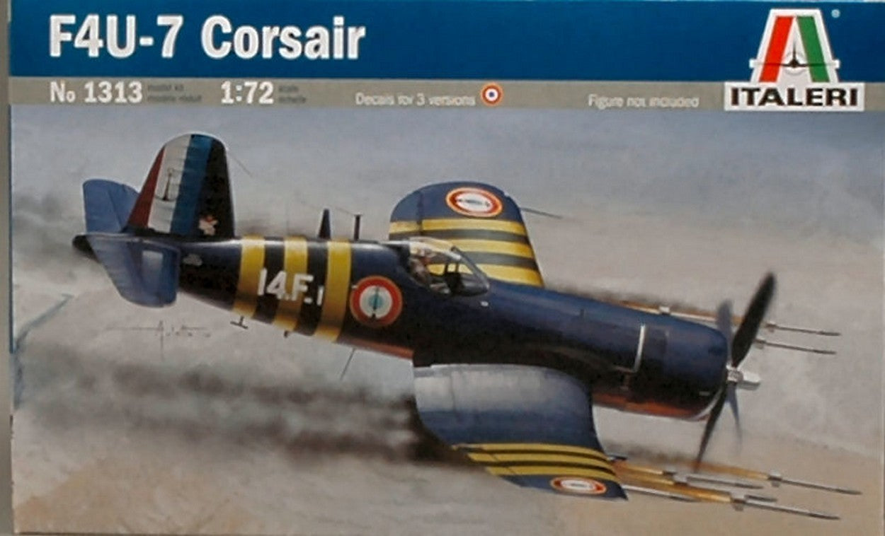 KIT DE MONTAGE À L'ÉCHELLE COMPATIBLE AVEC F4U - 7 KIT CORSAIR 1:72 ITALERI IT1313