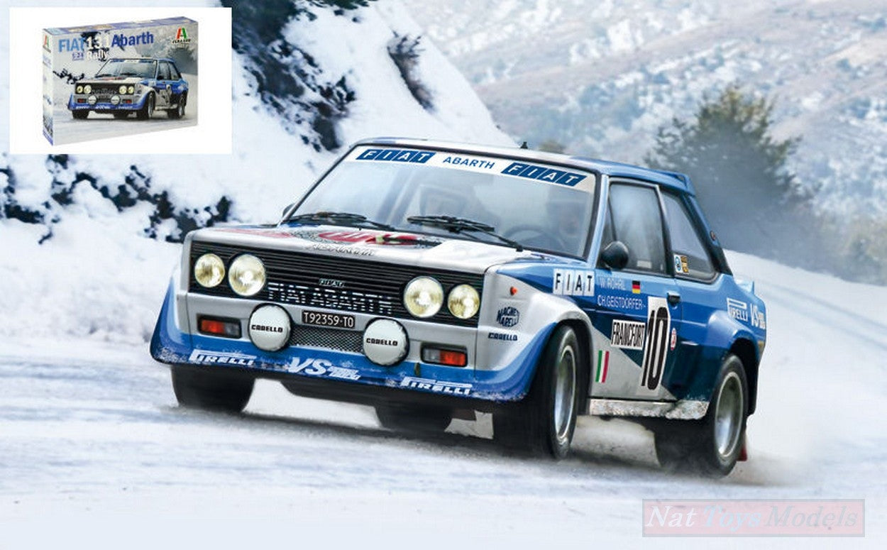 KIT DA MONTARE IN SCALA COMPATIBILE CON FIAT 131 ABARTH N.10 WINNER MONTE CARLO 1980 W.ROHRL-C.GEISTDORFER 1:24 ITALERI IT3662