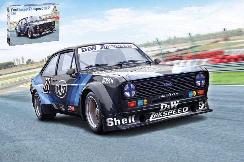 KIT DA MONTARE IN SCALA COMPATIBILE CON FORD ESCORT ZAKSPEED Gr.2 KIT 1:24 ITALERI IT3664