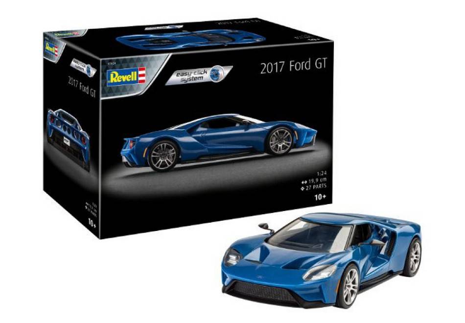 KIT DA MONTARE IN SCALA COMPATIBILE CON FORD GT 2017 EASY-CLICK SYSTEM KIT 1:24 REVELL RV07824
