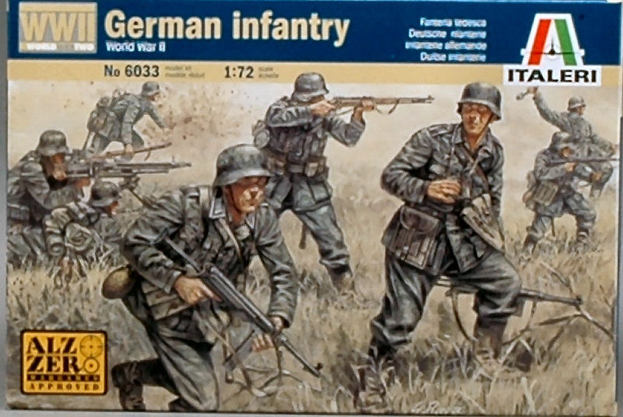 KIT DE MONTAGE À L'ÉCHELLE COMPATIBLE AVEC LE KIT D'INFANTERIE ALLEMANDE 1:72 ITALERI IT6033